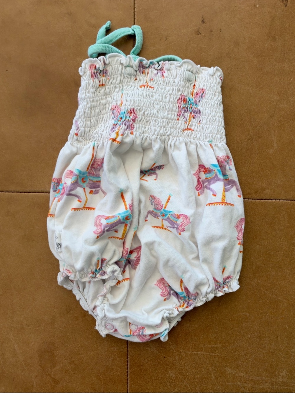 Burt’s Bees Organic Cotton Bubble Romper 0-3M